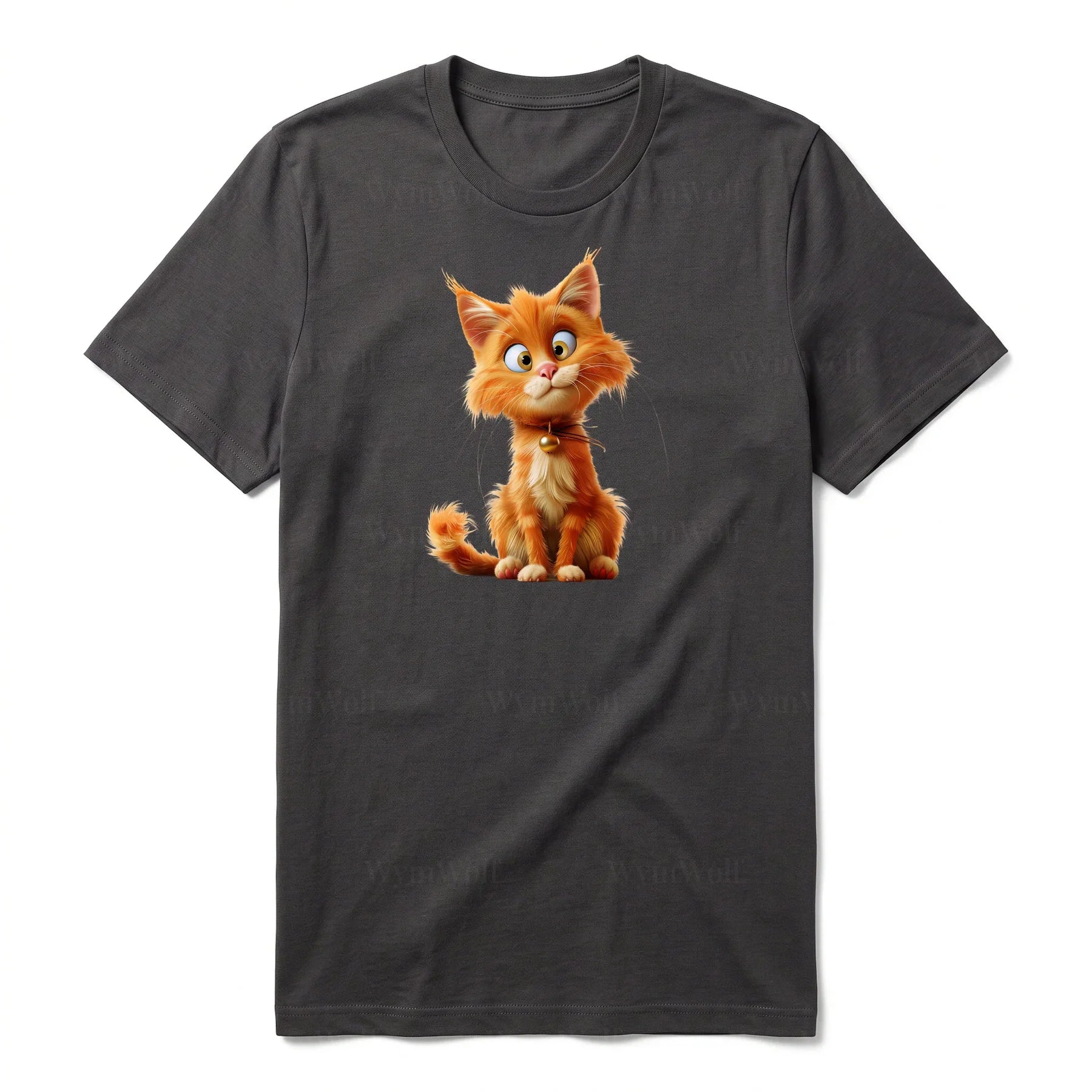 T-shirt Cat graphic 0013 - Dark Gray