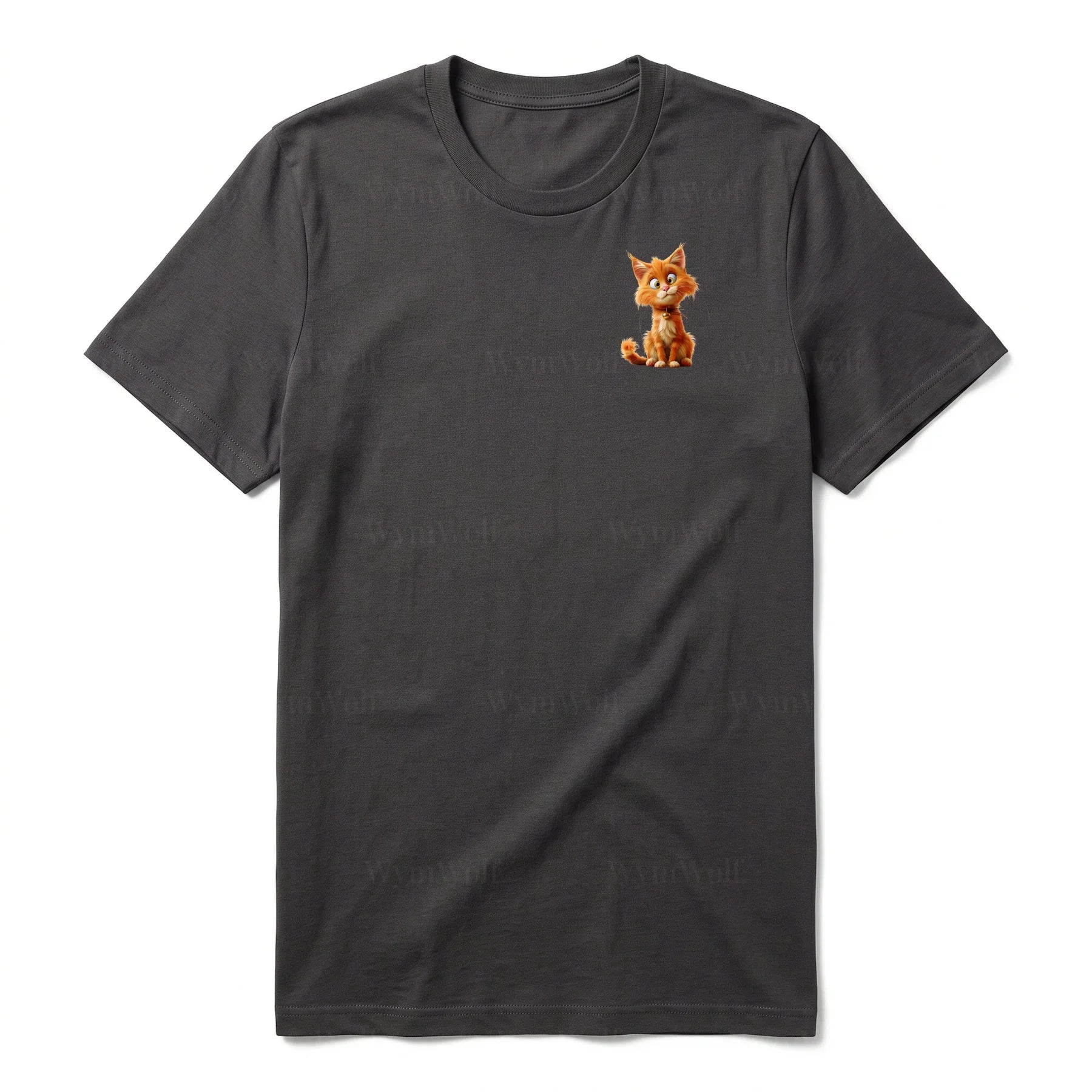 T-shirt Cat graphic 0013 - Dark Gray