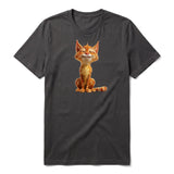 T-shirt Cat graphic 0014 - Dark Gray