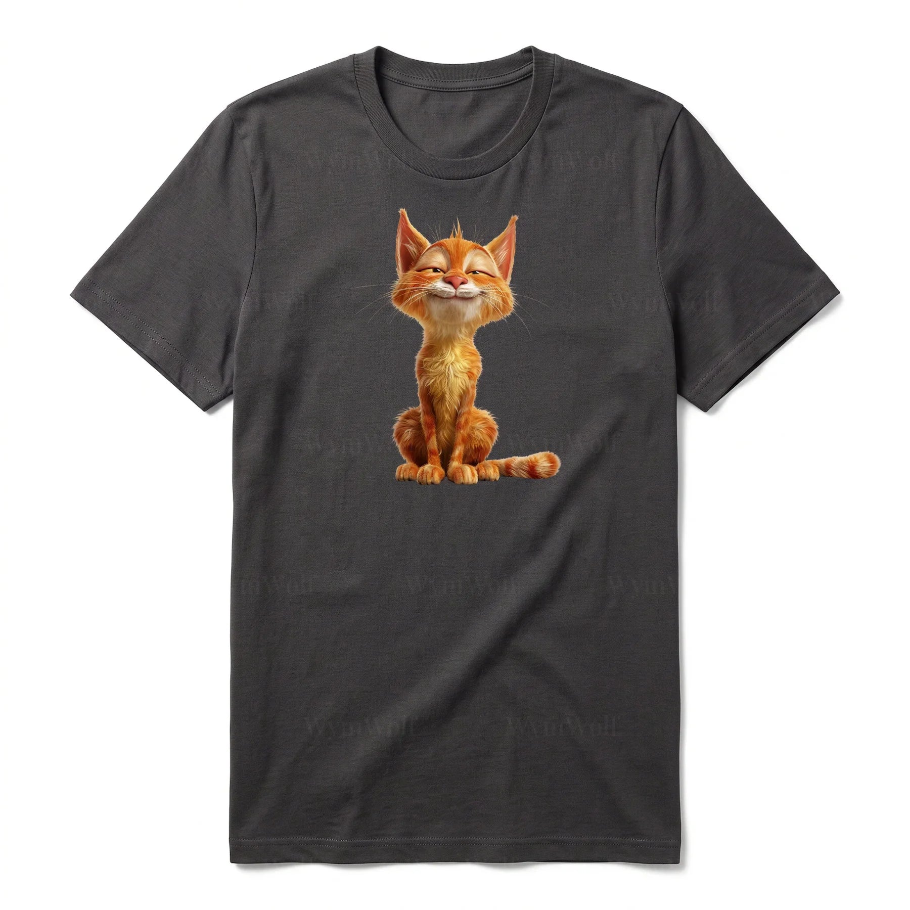 T-shirt Cat graphic 0014 - Dark Gray