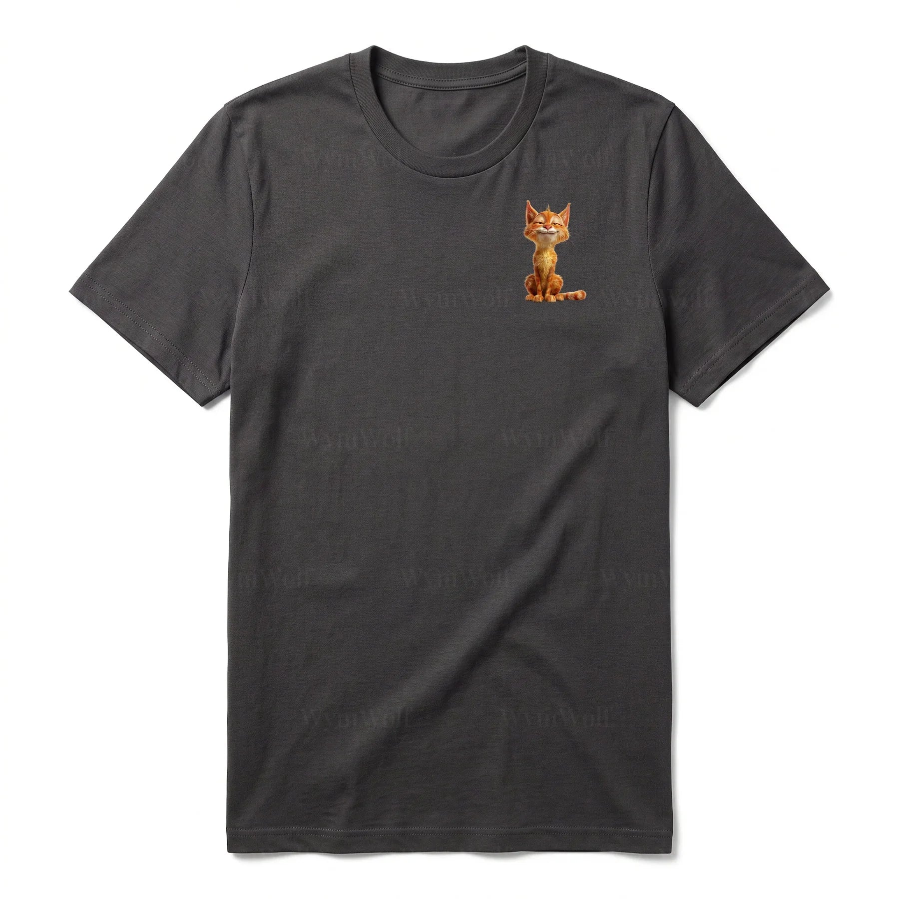 T-shirt Cat graphic 0014 - Dark Gray