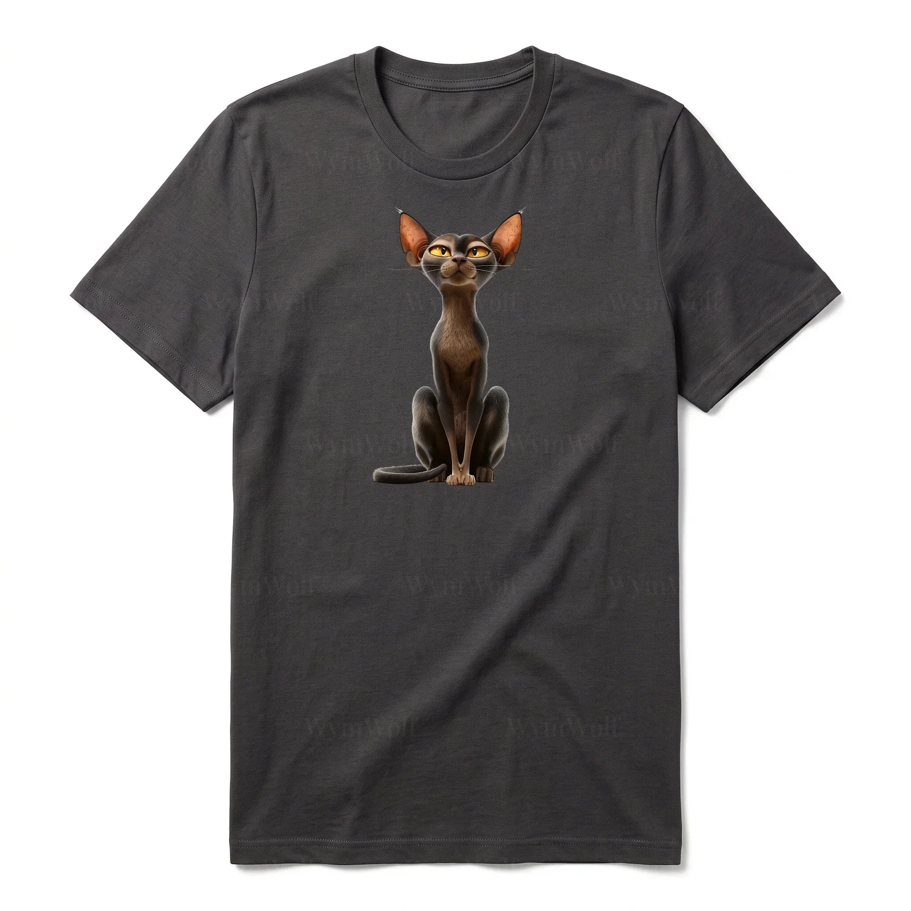 T-shirt Cat graphic 0015 - Dark Gray