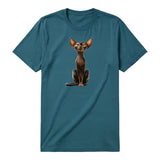 T-shirt Cat graphic 0015 - Deep Teal