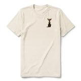 T-shirt Cat graphic 0015 - Natural