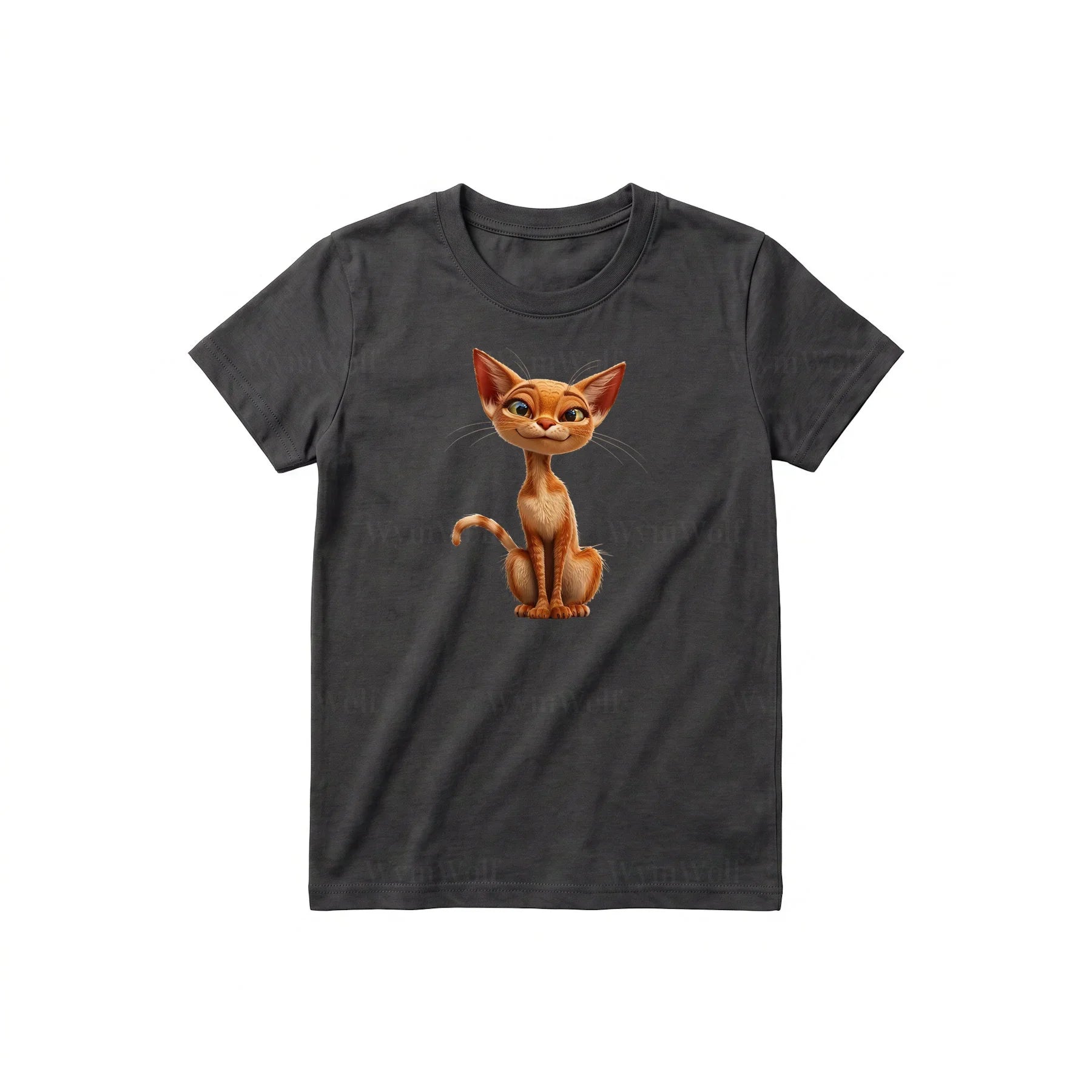 T-shirt Cat graphic 0016 - Dark Gray