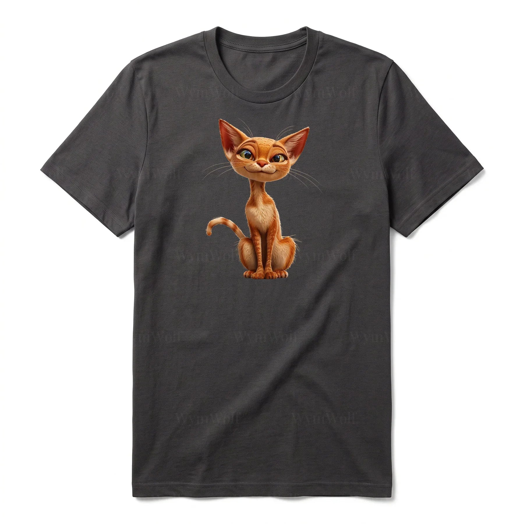 T-shirt Cat graphic 0016 - Dark Gray