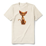 T-shirt Cat graphic 0016 - Natural