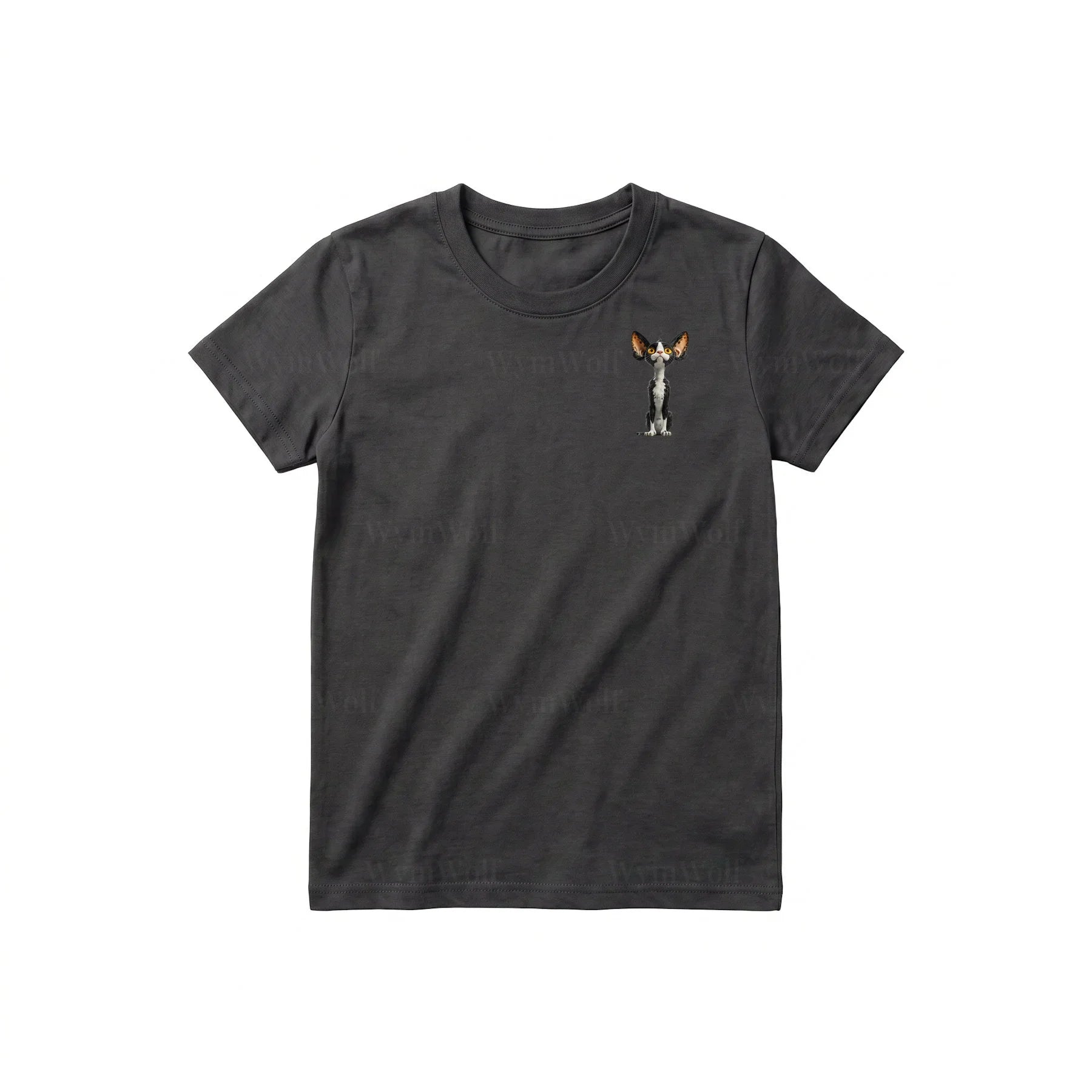 T-shirt Cat graphic 0017 - Dark Gray
