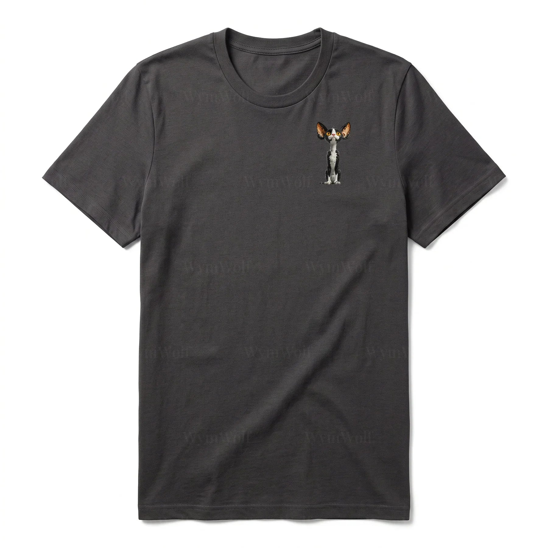 T-shirt Cat graphic 0017 - Dark Gray