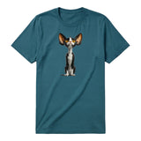 T-shirt Cat graphic 0017 - Deep Teal