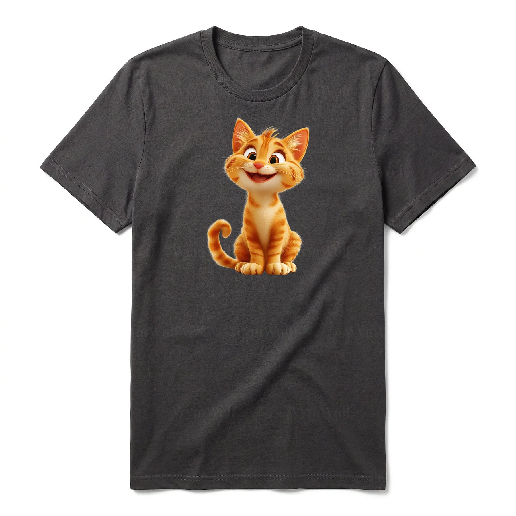 T-shirt Cat graphic 0018 - Dark Gray