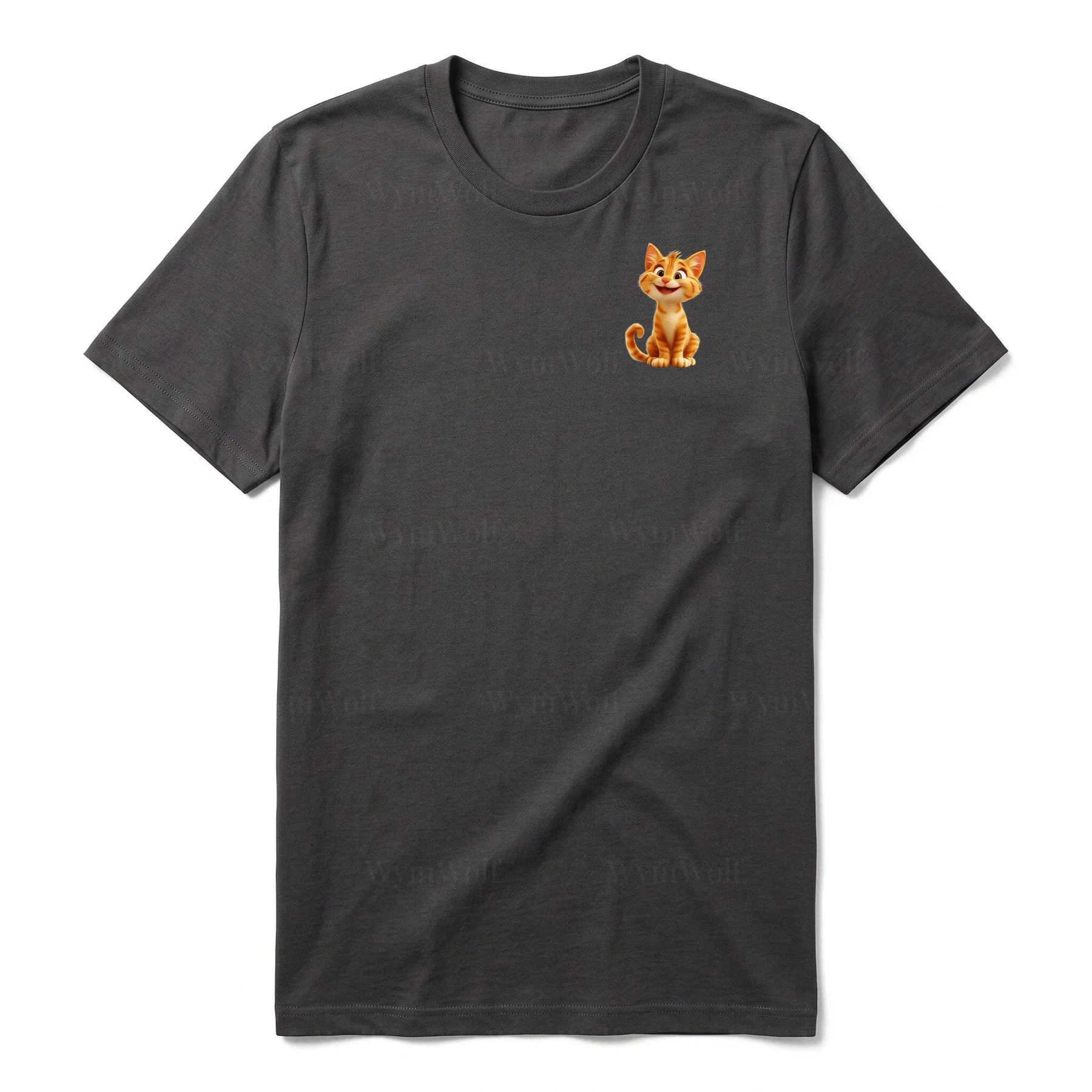 T-shirt Cat graphic 0018 - Dark Gray