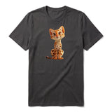 T-shirt Cat graphic 0019 - Dark Gray