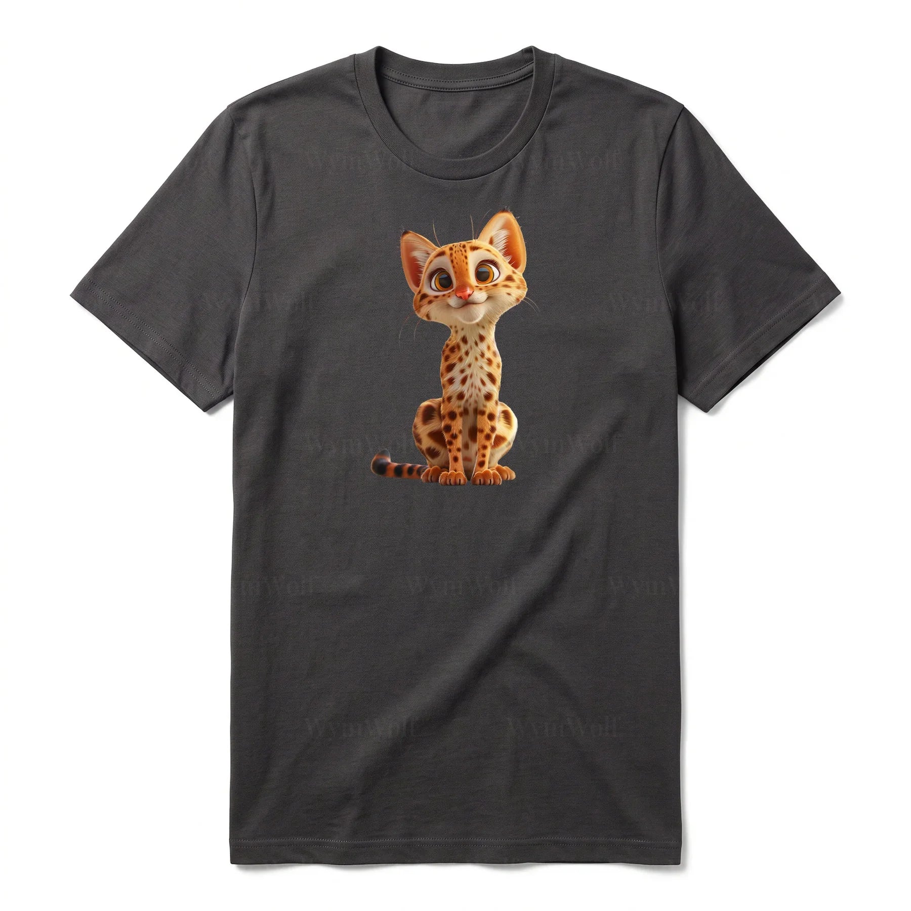 T-shirt Cat graphic 0019 - Dark Gray