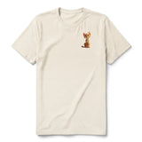 T-shirt Cat graphic 0019 - Natural