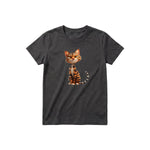 T-shirt Cat graphic 0020 - Dark Gray