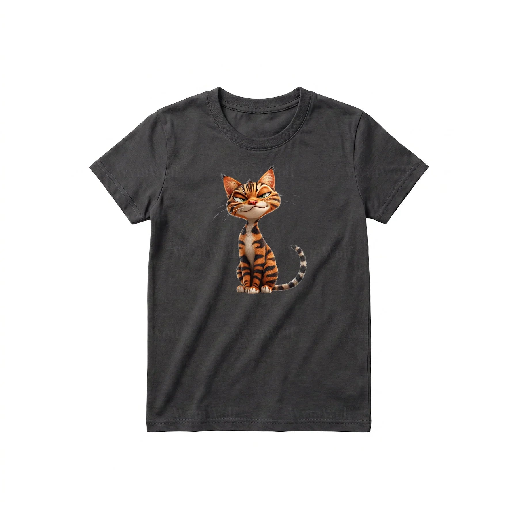 T-shirt Cat graphic 0020 - Dark Gray
