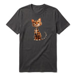 T-shirt Cat graphic 0020 - Dark Gray
