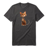 T-shirt Cat graphic 0020 - Dark Gray