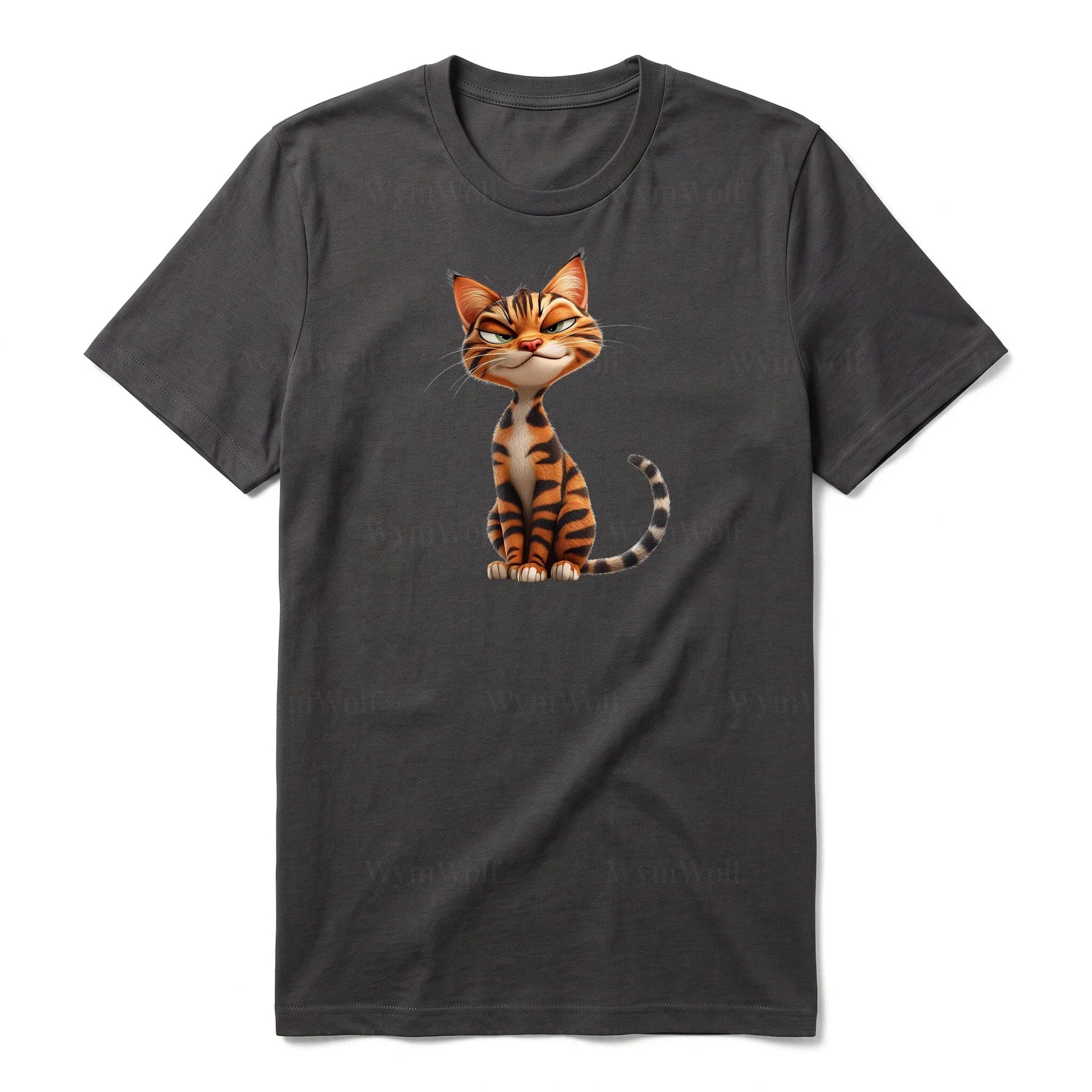 T-shirt Cat graphic 0020 - Dark Gray