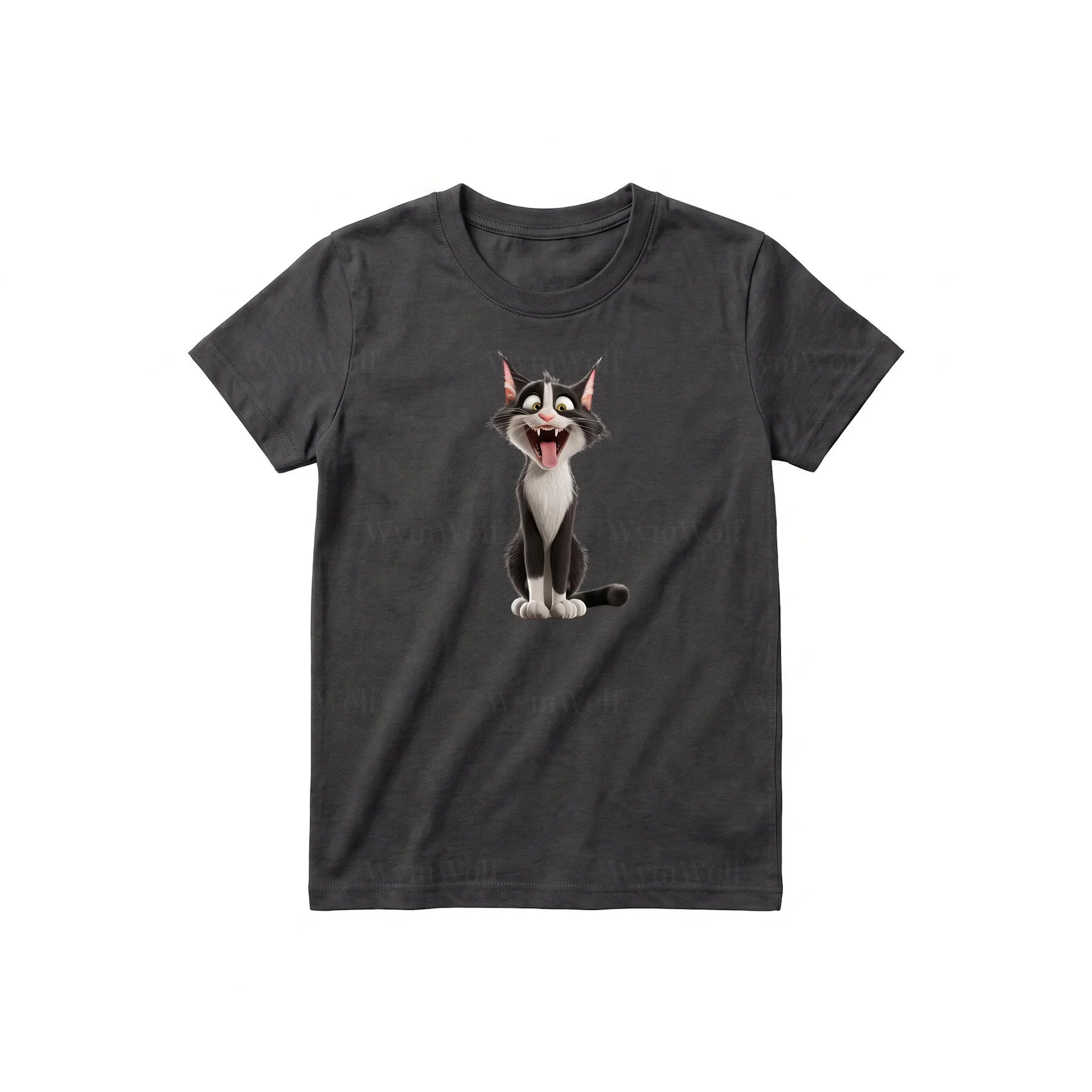 T-shirt Cat graphic 0021 - Dark Gray