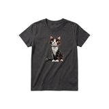 T-shirt Cat graphic 0022 - Dark Gray