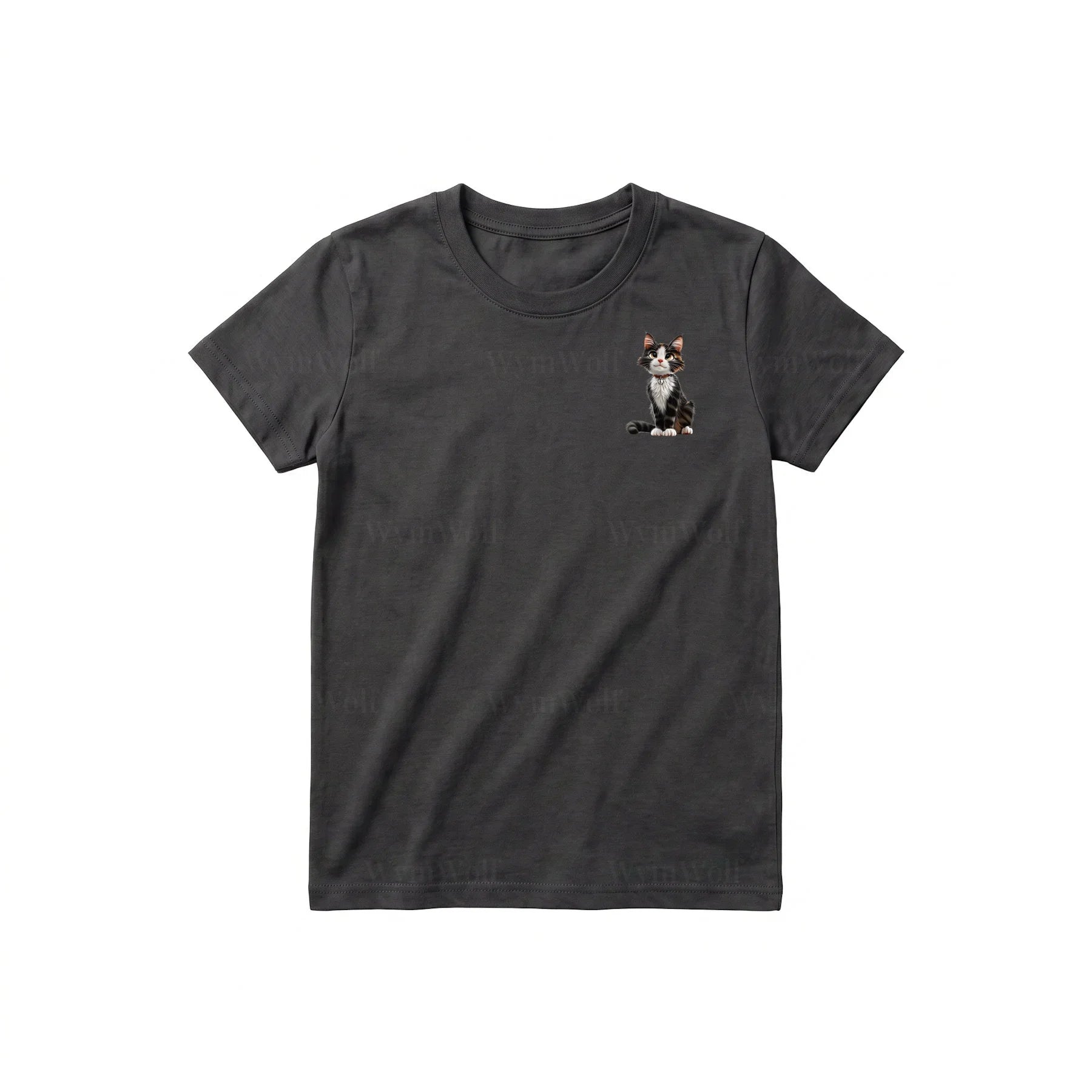 T-shirt Cat graphic 0022 - Dark Gray