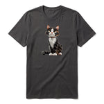 T-shirt Cat graphic 0022 - Dark Gray