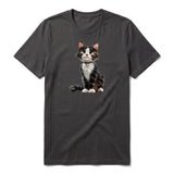 T-shirt Cat graphic 0022 - Dark Gray