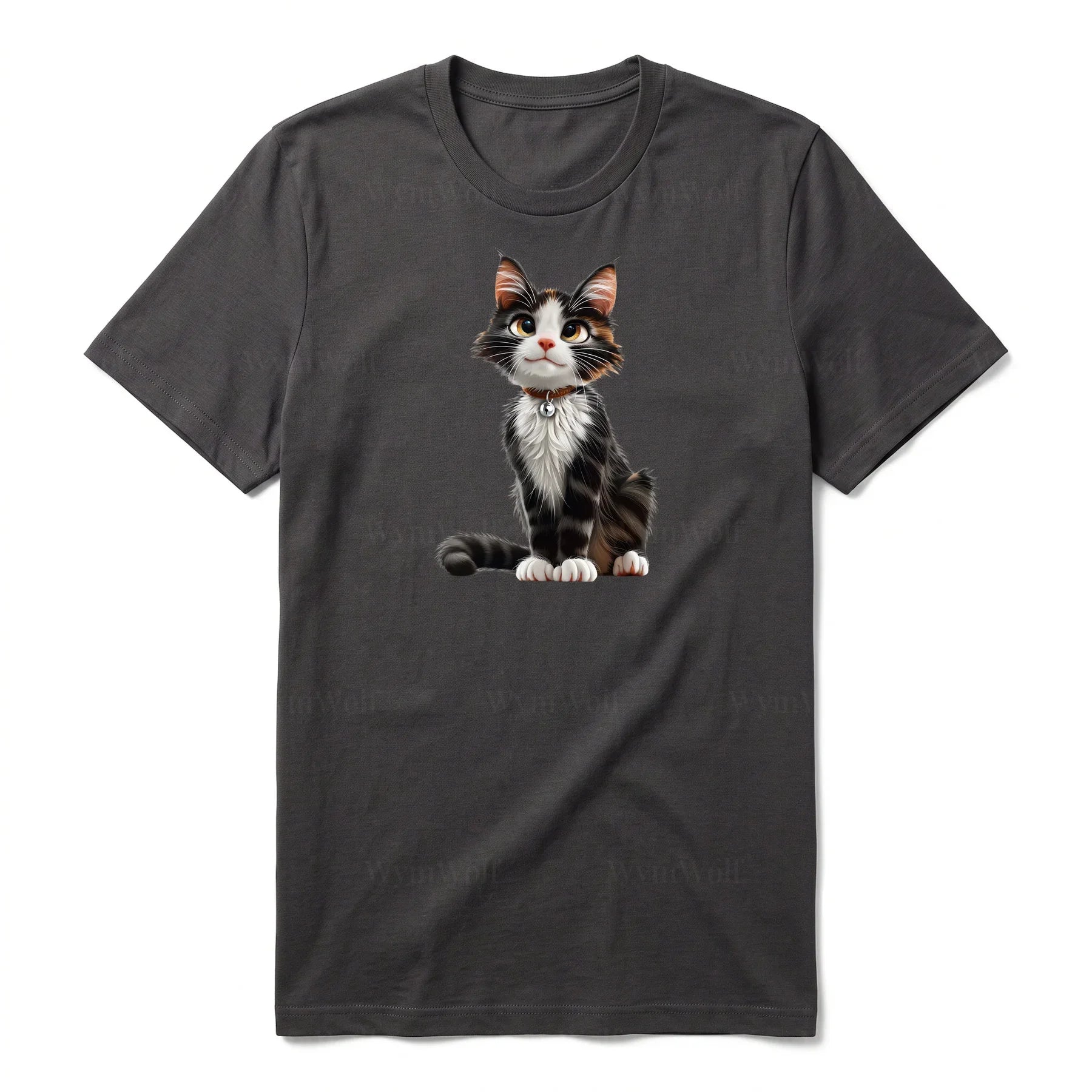 T-shirt Cat graphic 0022 - Dark Gray