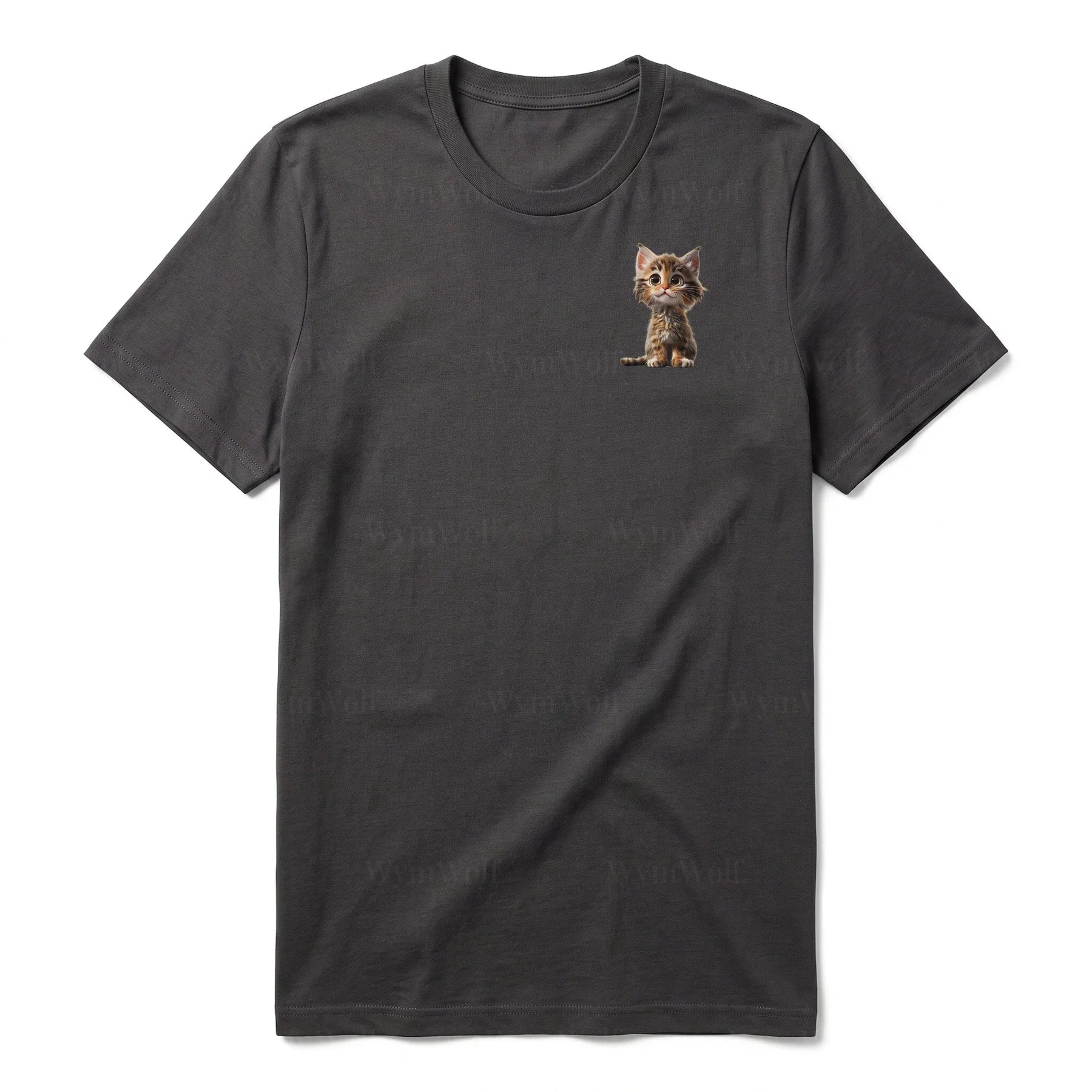 T-shirt Cat graphic 0024 - Dark Gray