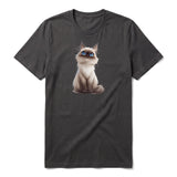T-shirt Cat graphic 0025 - Dark Gray