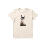 T-shirt Cat graphic 0025 - Natural