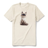 T-shirt Cat graphic 0025 - Natural