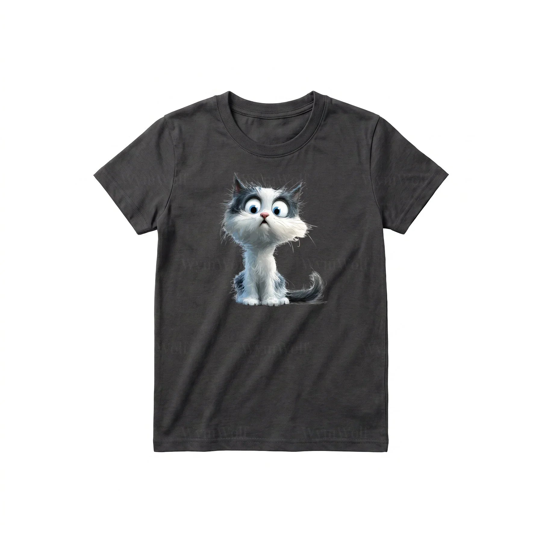 T-shirt Cat graphic 0026 - Dark Gray