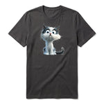 T-shirt Cat graphic 0026 - Dark Gray
