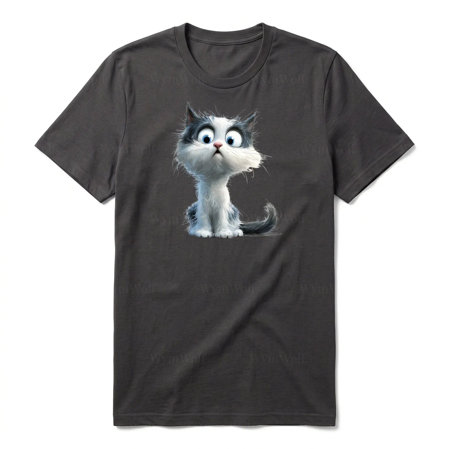 T-shirt Cat graphic 0026 - Dark Gray