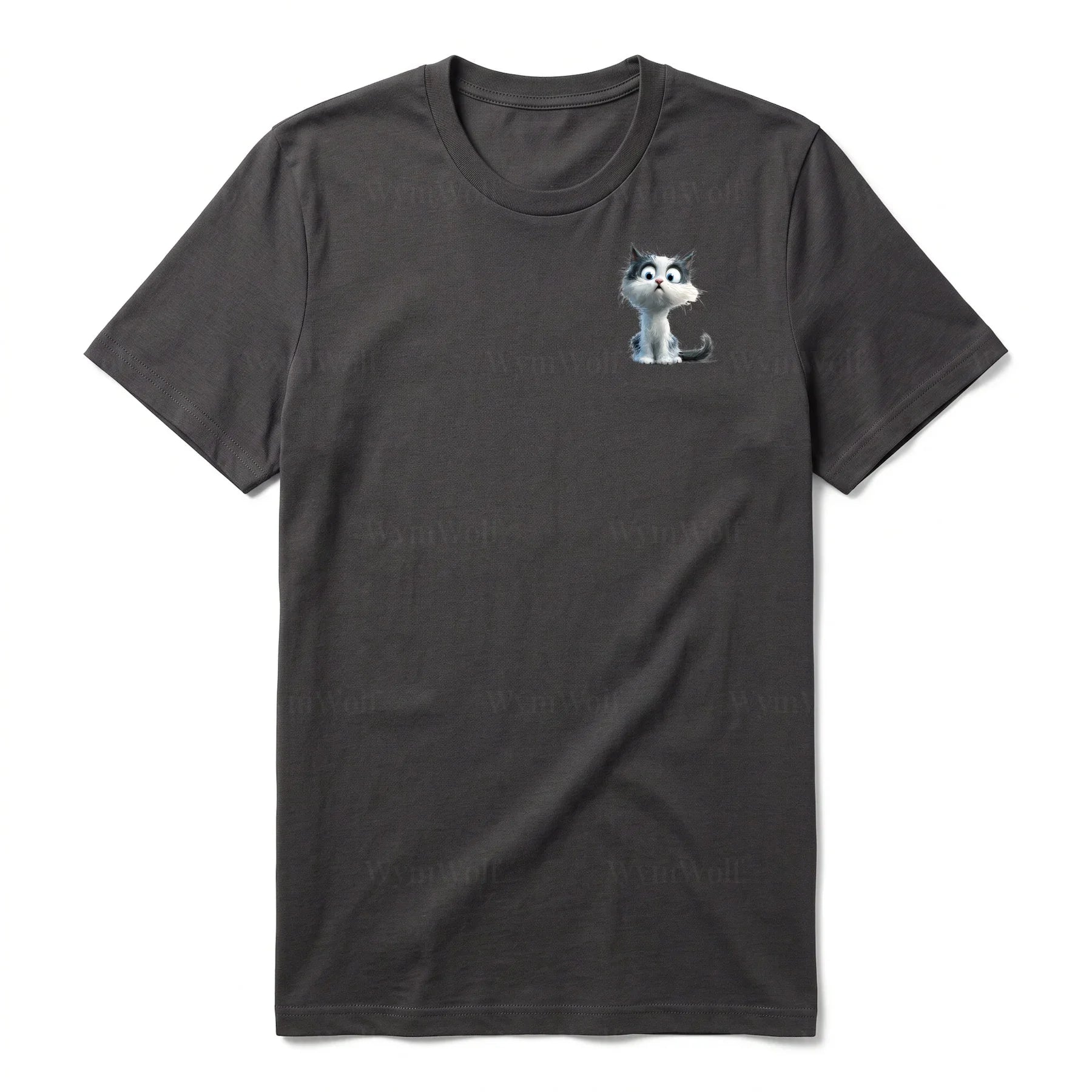 T-shirt Cat graphic 0026 - Dark Gray