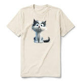 T-shirt Cat graphic 0026 - Natural