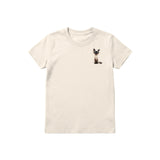 T-shirt Cat graphic 0027 - Natural