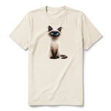 T-shirt Cat graphic 0027 - Natural