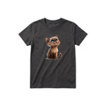 T-shirt Cat graphic 0028 - Dark Gray
