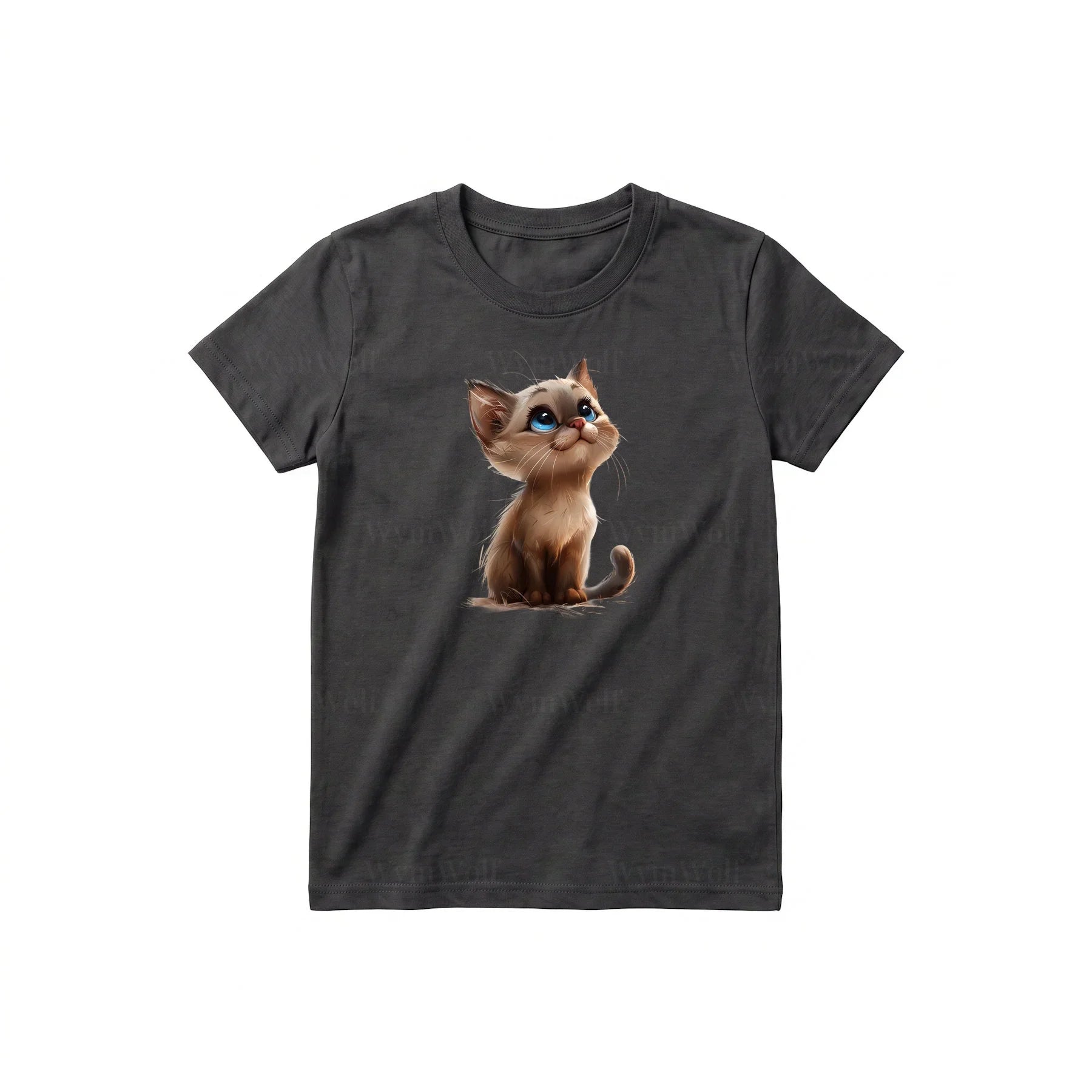 T-shirt Cat graphic 0028 - Dark Gray