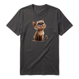 T-shirt Cat graphic 0028 - Dark Gray