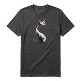 T-shirt Cat graphic 0029 - Dark Gray