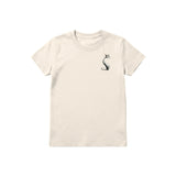 T-shirt Cat graphic 0029 - Natural