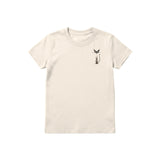 T-shirt Cat graphic 0030 - Natural