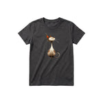 T-shirt Cat graphic 0031 - Dark Gray