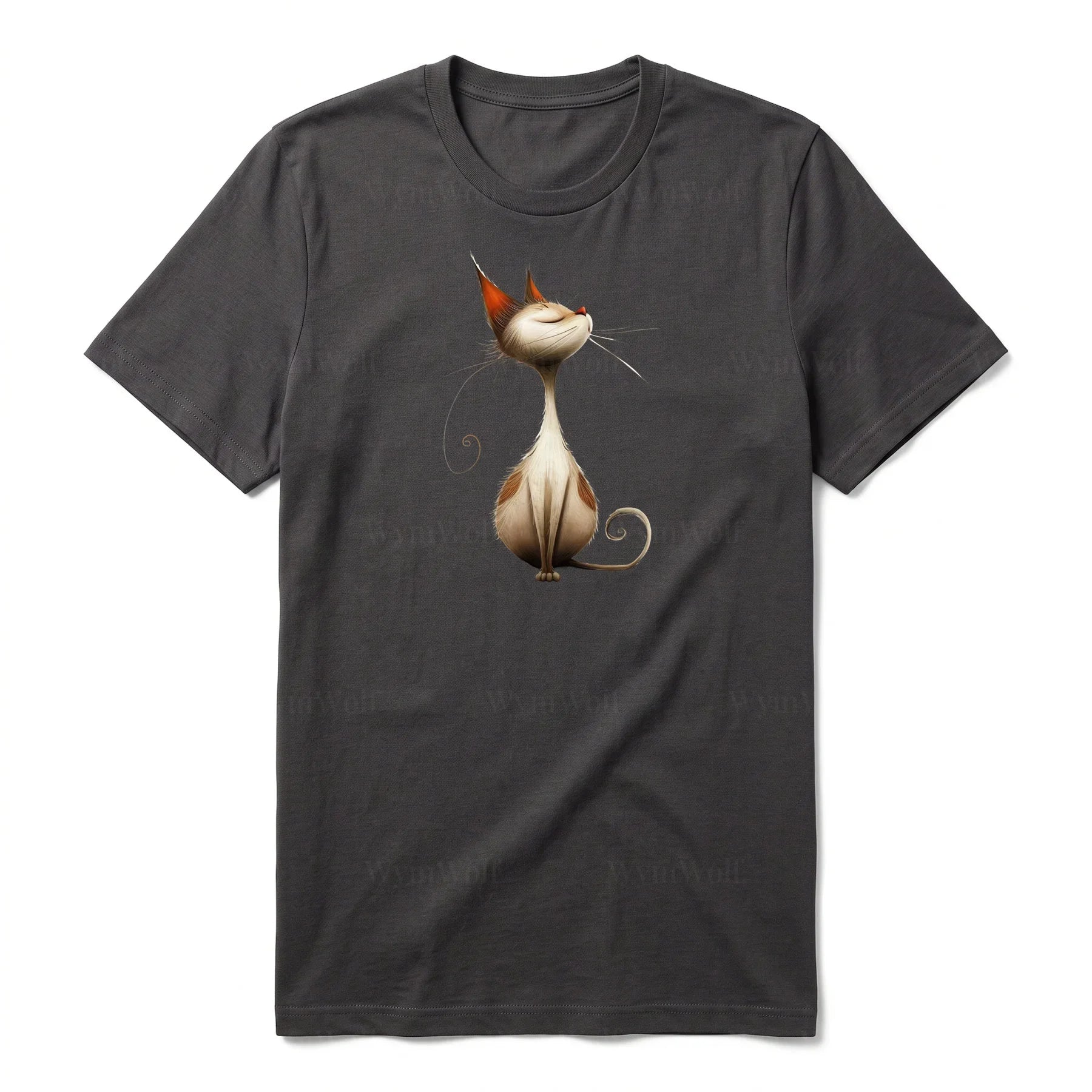 T-shirt Cat graphic 0031 - Dark Gray