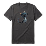 T-shirt Cat graphic 0032 - Dark Gray